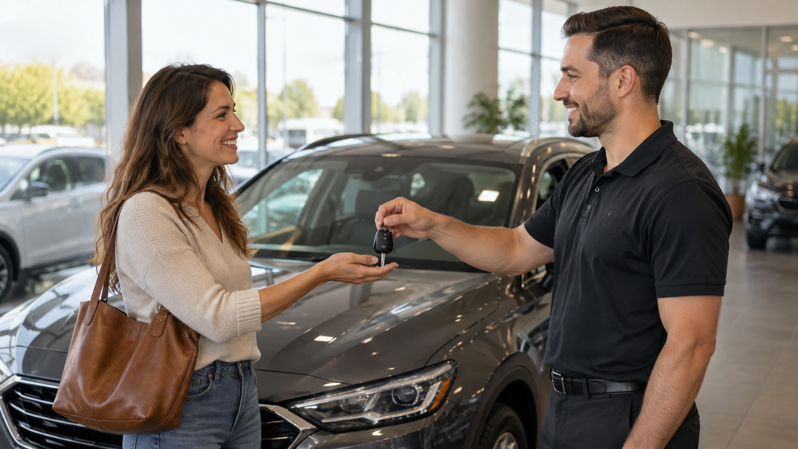 Remise des clés à un client chez FNX Auto
